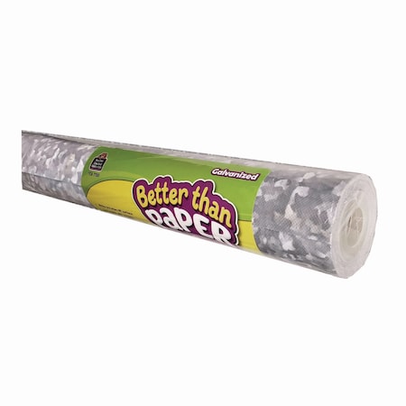 Teacher Created Resources Better Than Paper Bulletin Board Roll, 4 ft x 12 ft, Galvanized Metal TCR77351